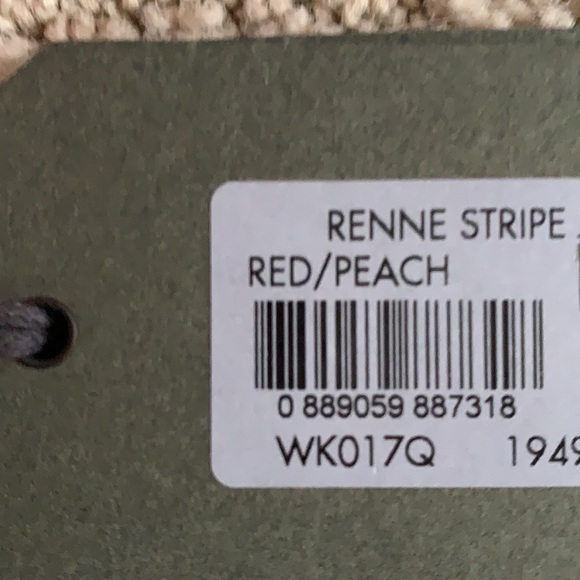 Allsaints Renne red/peach stripe sweater/jumper— brand new with tags! - Picture 7 of 7